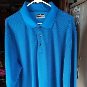 GRANDSLAM Performance Men's Long Sleeve Polo Shirt